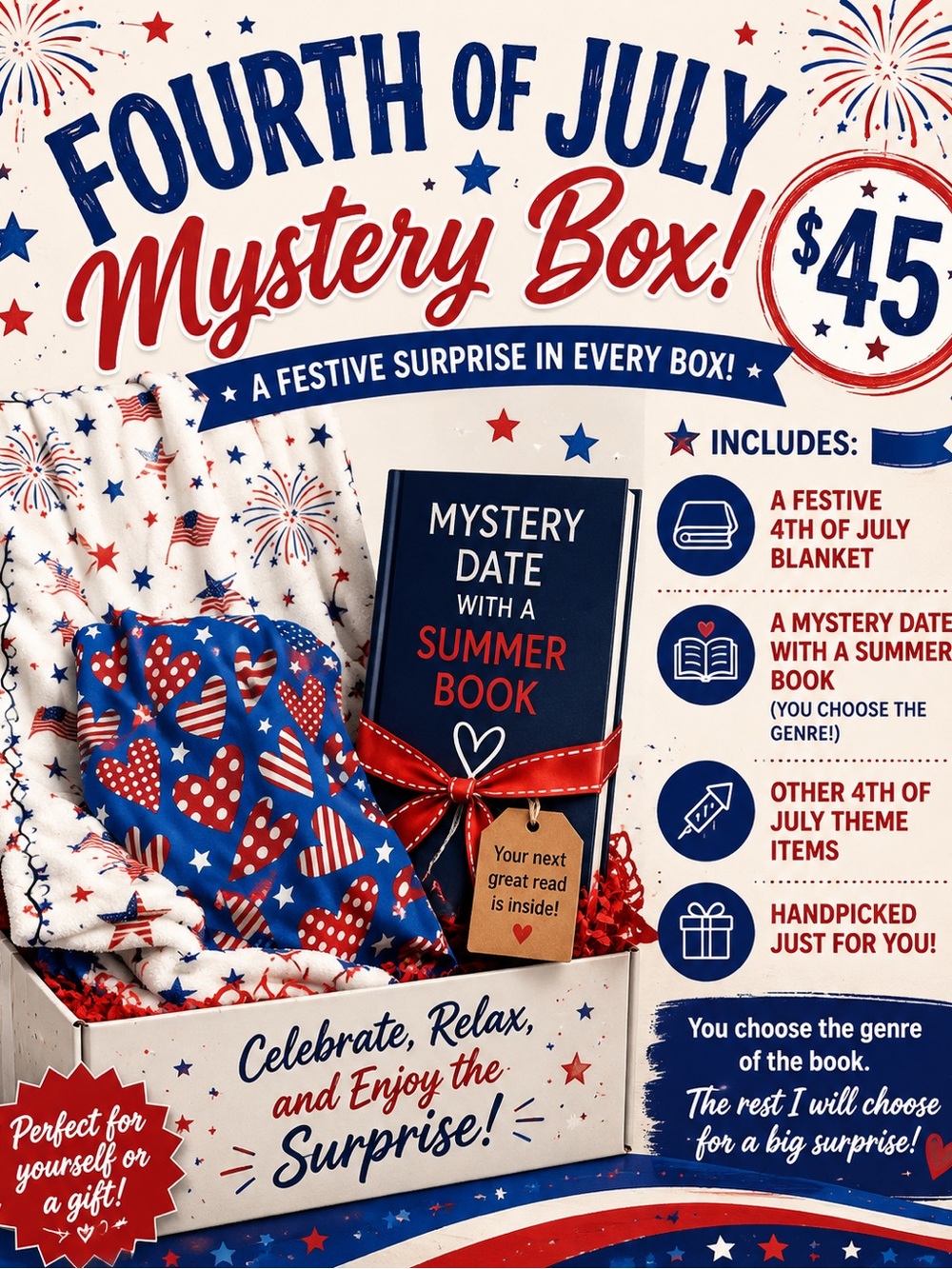 Fourth of July Mystery Box and Blind Date With a Book